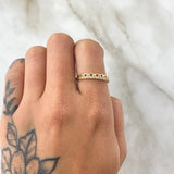 Anillo Olas Intercaladas 1.65gr / T6 / Oro 18K