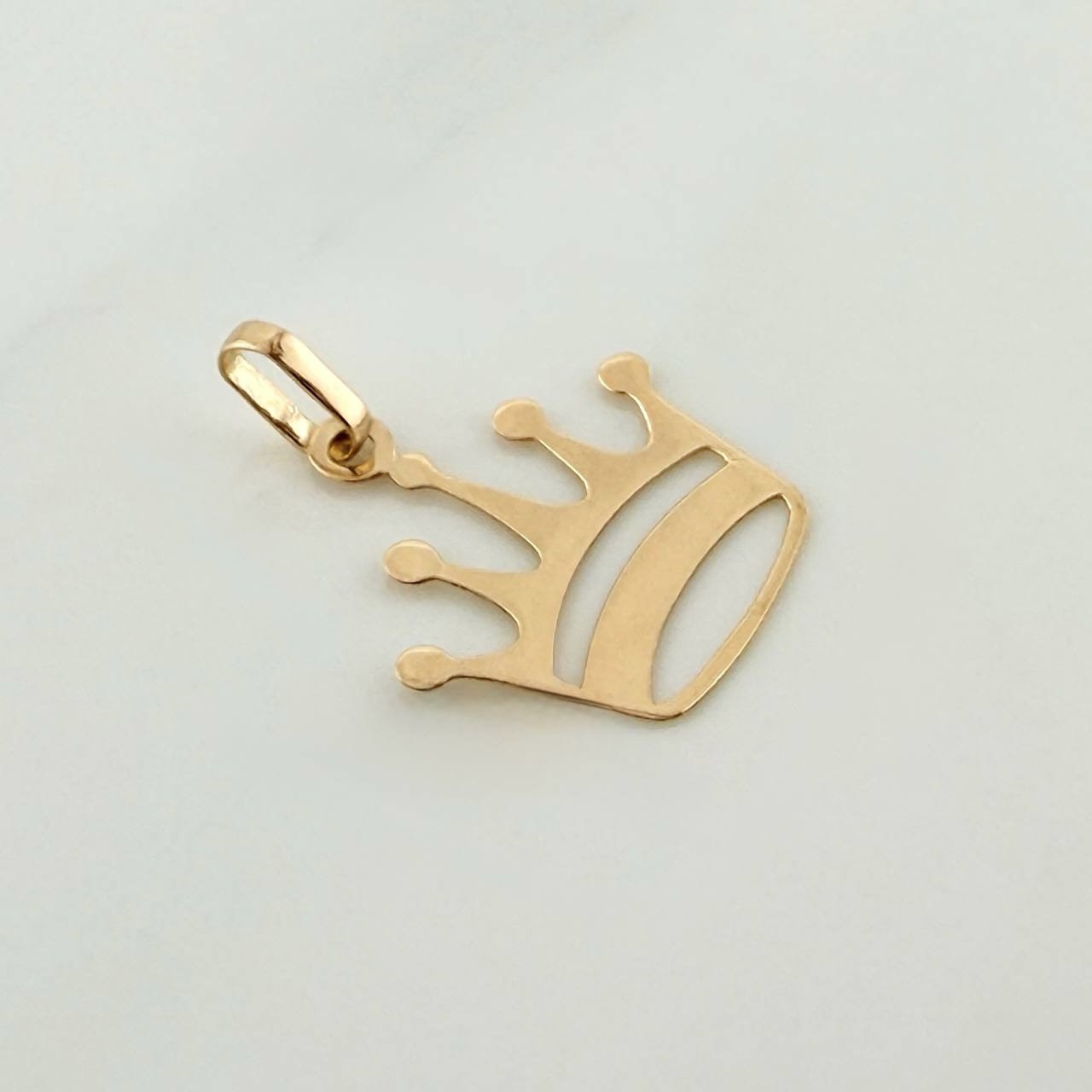 Pendant Royal Crown 0.45gr / 3/4 in / Yellow Gold 18K %