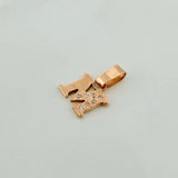 Dije Letra M 0.8gr / 1/2 in / Oro Amarillo 18K %