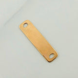 Charm Rectangular Plaque 0.35gr / 3/4 in / Yellow Gold 18K %