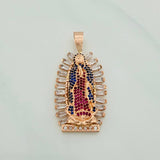 Dije Virgen Guadalupe 11gr / 1 3/4 in / Oro Rosa 18K $