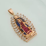Dije Virgen Guadalupe 11gr / 1 3/4 in / Oro Rosa 18K $
