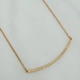 Cadena Media Luna Aro Seguido 4.35gr / 20 in / 1.3mm Oro Amarillo 18K $