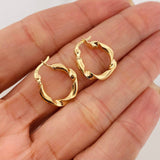 Candongas Demi 2 g / 3/4 in Oro Amarillo 18K