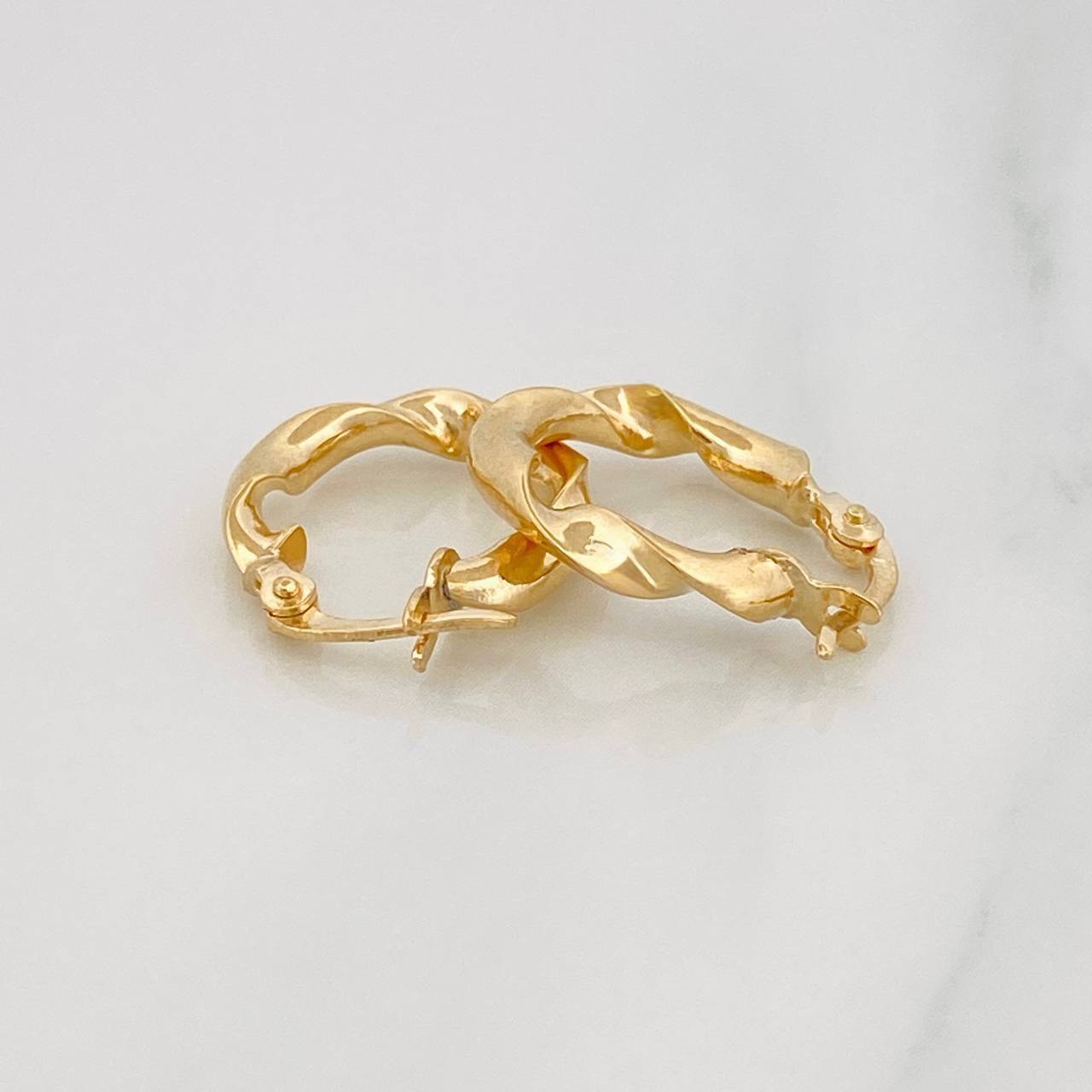 Candongas Demi 2 g / 3/4 in Oro Amarillo 18K