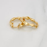 Candongas Demi 2 g / 3/4 in Oro Amarillo 18K