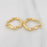 Candongas Demi 2 g / 3/4 in Oro Amarillo 18K