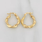 Candongas Demi 2 g / 3/4 in Oro Amarillo 18K