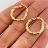 Candongas Ivy 1.95 g / 3/4 in Oro Amarillo 18K