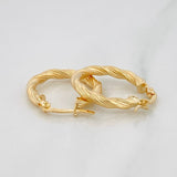 Candongas Ivy 1.95 g / 3/4 in Oro Amarillo 18K