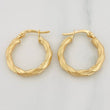 Candongas Ivy 1.95 g / 3/4 in Oro Amarillo 18K