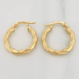 Candongas Ivy 1.95 g / 3/4 in Oro Amarillo 18K