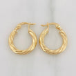 Candongas Mary 1.65 g / 3/4 in Oro Amarillo 18K