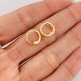 Candongas Carril 1.15 g / 1/2 in Oro Amarillo 18K