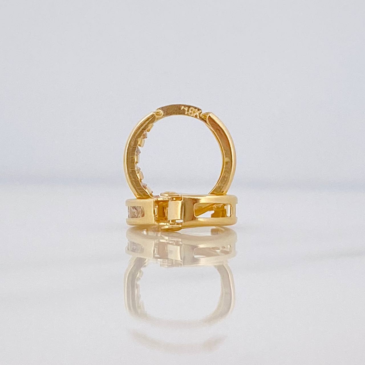 Candongas Carril 1.15 g / 1/2 in Oro Amarillo 18K