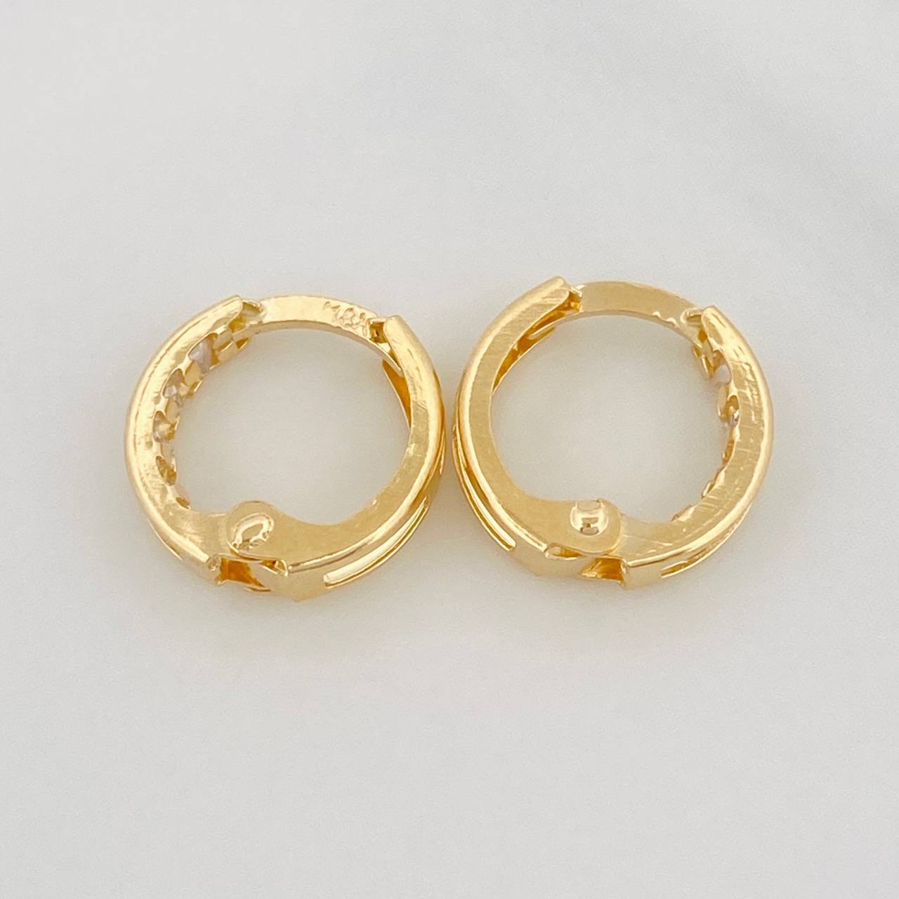 Candongas Carril 1.15 g / 1/2 in Oro Amarillo 18K