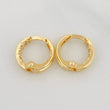Candongas Carril 1.15 g / 1/2 in Oro Amarillo 18K