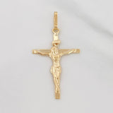 Dije Cruz Cristo 1 g / 1 1/2 in Oro Amarillo 18K