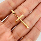 Dije Cruz 0.85 g / 1 1/2 in Oro Amarillo 18K