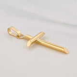 Dije Cruz 0.85 g / 1 1/2 in Oro Amarillo 18K