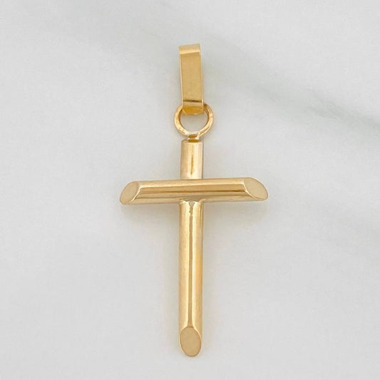 Dije Cruz 0.85 g / 1 1/2 in Oro Amarillo 18K