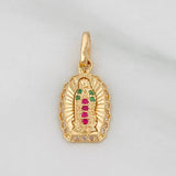 Dije Virgen Guadalupe 1.35 g / 3/4 in Oro Amarillo 18K