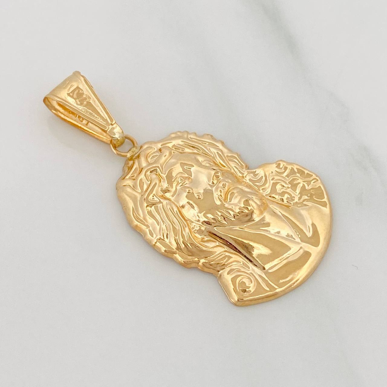 Dije Rostro Cristo 2 g / 1 1/2 in Oro Amarillo 18K
