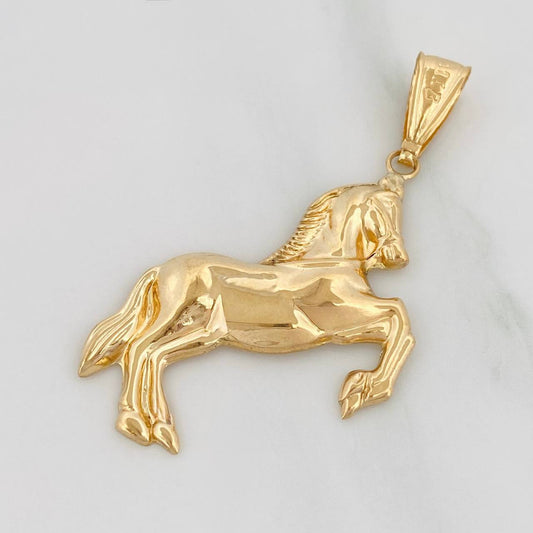 Dije Caballo 1.8 g / 1 3/4 in Oro Amarillo 18K