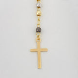 Miraculous Virgin Rosary 5.95g / 22 in / 3mm Four Golds 18K