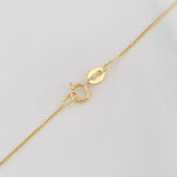Set Cadena Veneciana + Dije Carril Recto Esmeralda 10Pts / 1.6 g / 20 in Oro Amarillo 18K