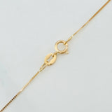 Set Cadena Veneciana + Dije Circulo Esmeralda 28Pts / 1.4 g / 17 3/4 in Oro Amarillo 18K