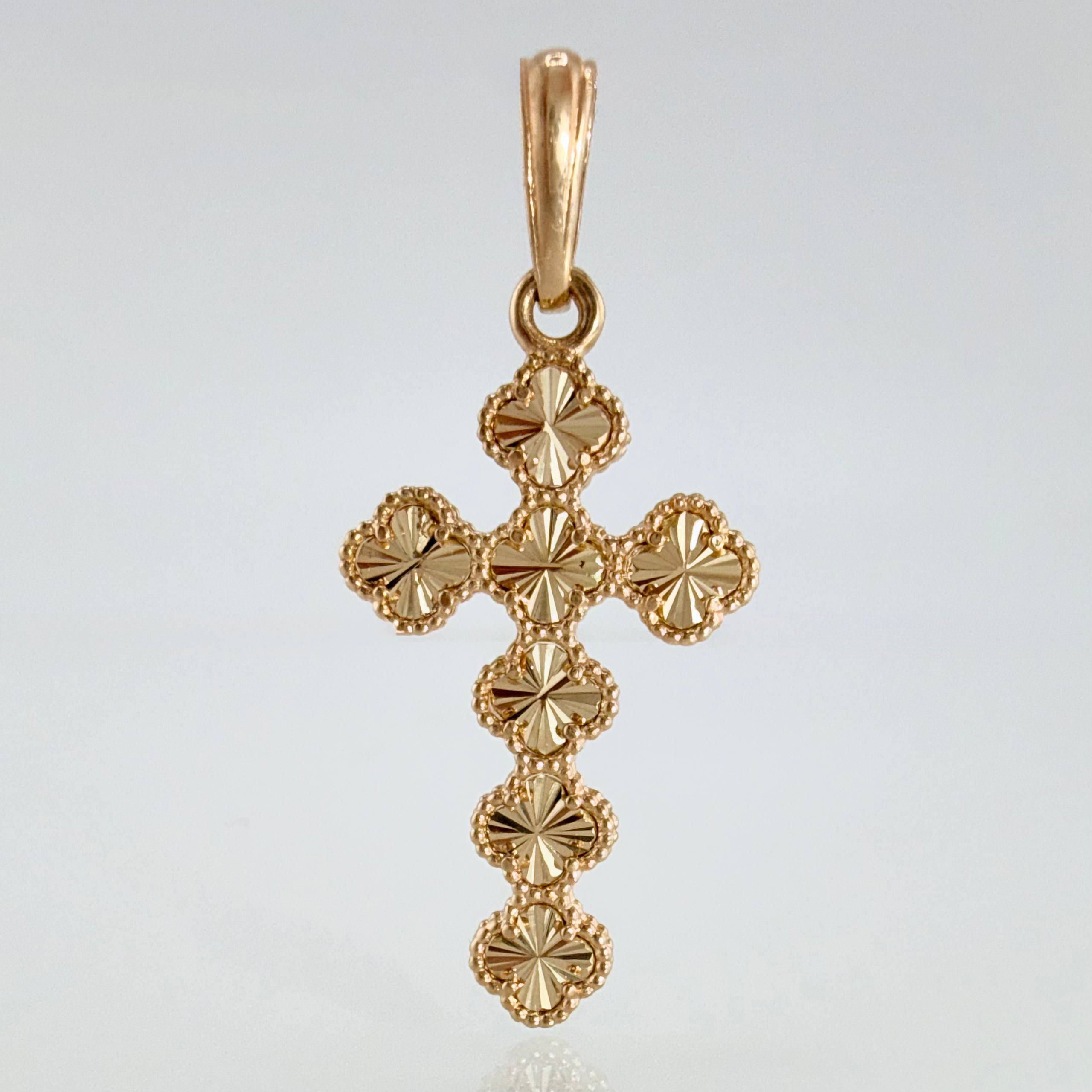 Dije Trebol Dorado 2.6gr / 1 1/2 in / Oro Amarillo Nac.Esp. 18K ©