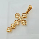 Dije Cruz Trebol 2.55gr / 1 1/2 in / Oro Amarillo Nac.Esp. 18K *