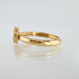 Anillo Trebol Dorado 3.05gr / T6 1/2 / Oro Amarillo Nac.Esp. 18K ©