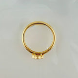 Anillo Trebol Dorado 3.05gr / T6 1/2 / Oro Amarillo Nac.Esp. 18K ©