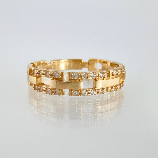 Anillo Cajón 2.55gr / T7 1/4 / Oro Amarillo 18K *