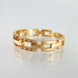 Anillo Cajón 2.55gr / T7 1/4 / Oro Amarillo 18K *