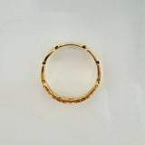 Anillo Cajón Tupido 2.6gr / T8 / Oro Amarillo 18K ©