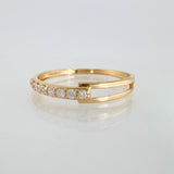 Hollow Channel Ring 0.95g / T7 1/4 / 18K Yellow Gold