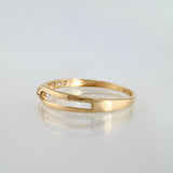 Hollow Channel Ring 0.95g / T7 1/4 / 18K Yellow Gold