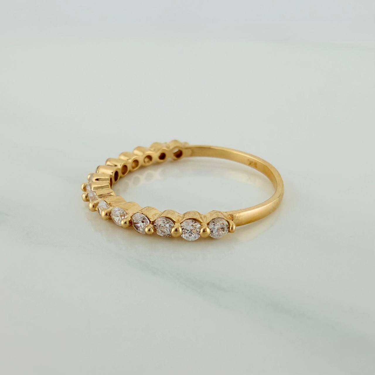 Anillo Churumbela 1.8gr / T6 3/4 / 3/4 in / Oro Amarillo 18K $