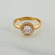 Anillo Flor De Loto 2.2gr / T5 3/4 / 3/4 in / Oro Amarillo 18K $