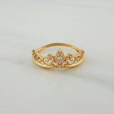 Anillo Corona 1.8gr / T6 3/4 / 3/4 in / Oro Amarillo 18K $