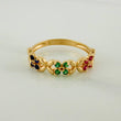 Anillo Flores 2.15gr / T7 1/4 / 3/4 in / Oro Amarillo 18K $
