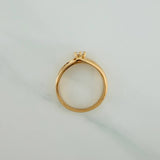 Solitaire Ring 3.85gr / T6 3/4 / 1 in / Yellow Gold 18K $