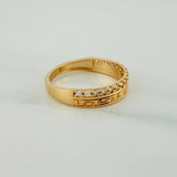 Anillo Churumbela Tribal 2.7gr / T5 3/4 / 3/4 in / Oro Amarillo 18K $