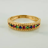 Anillo Churumbela 2.7gr / T7 1/2 / 3/4 in / Oro Amarillo 18K $