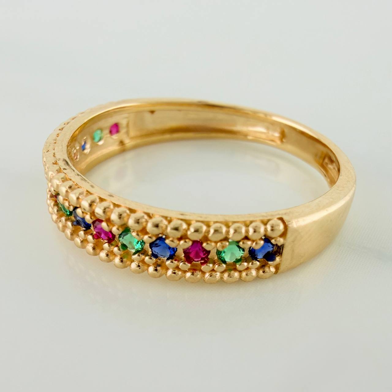Anillo Churumbela 2.7gr / T7 1/2 / 3/4 in / Oro Amarillo 18K $