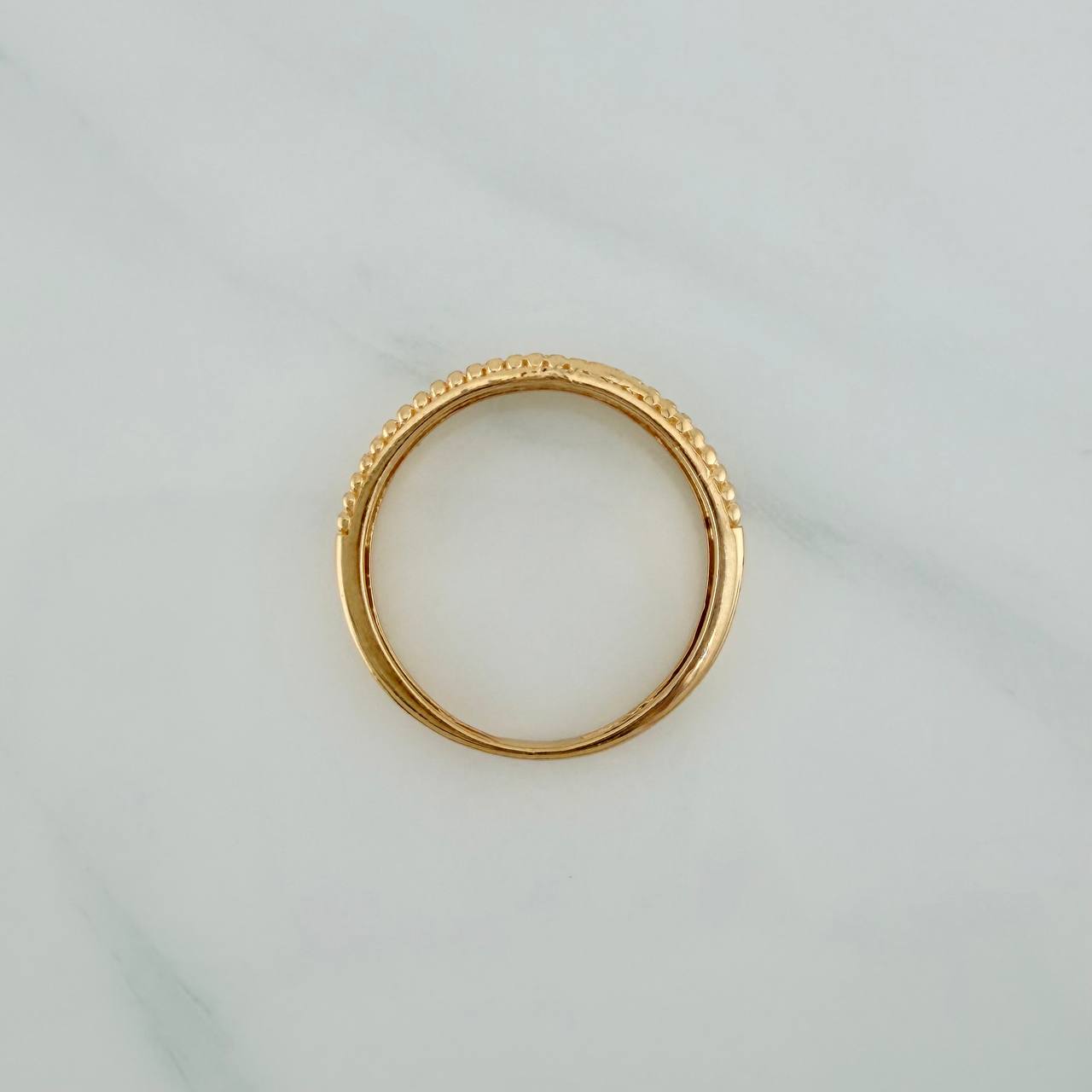 Anillo Churumbela 2.7gr / T7 1/2 / 3/4 in / Oro Amarillo 18K $