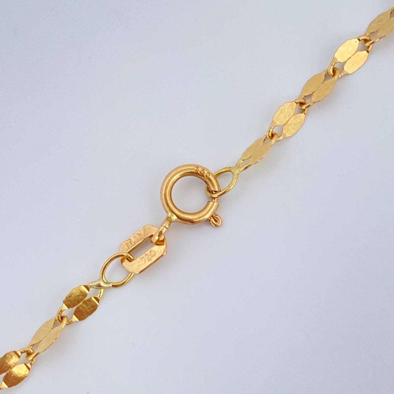 Mirror Flower Chain 2.15gr / 19.8in / 18K Gold +3 $